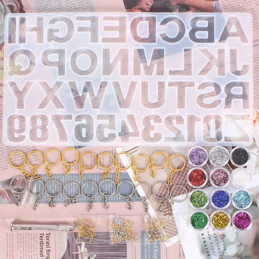 Набор инструментов для изготовления брелоков из 186 шт. силиконовая форма с