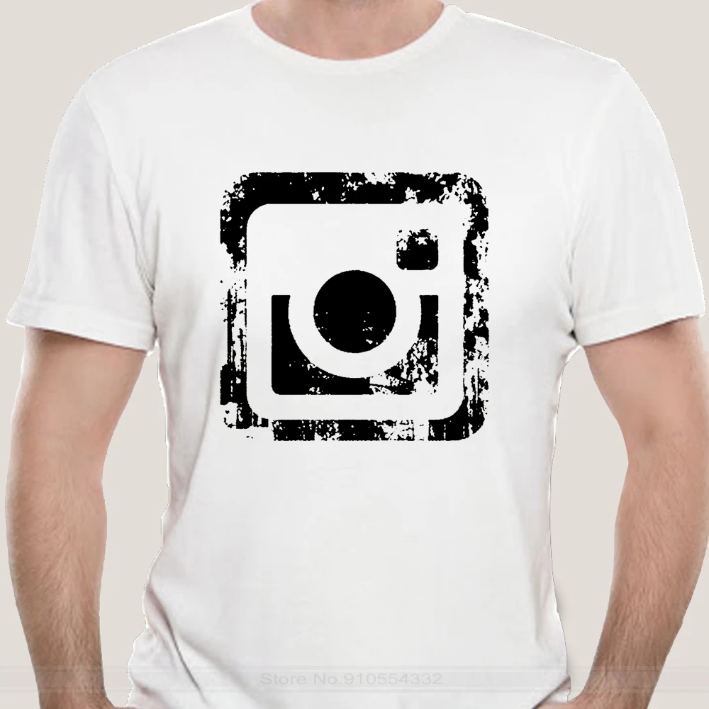 

Instagram Logo Silhouette T Shirt Unisex 1120 100% Cotton Tshirts Brand Clothing Bodybuilding Tops Tees