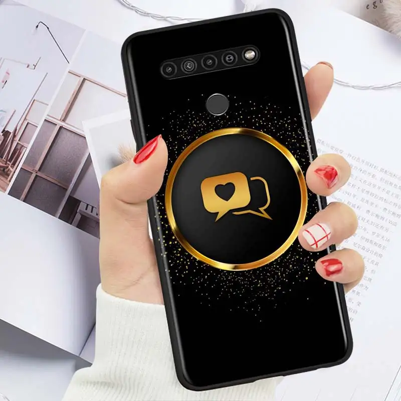 

Gold Highlights Marble For LG K92 K42 K22 K71 K61 K51S K41S K30 K20 2019 Q60 V60 V50 S V40 V30 G8S G8 X ThinQ Phone Case