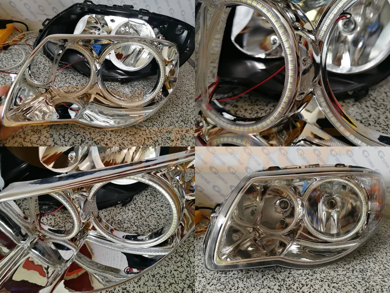 Для Chrysler Voyager Grand IV 2005 2006 2007 2008 ультра яркий SMD LED Ангельские Глазки halo кольца