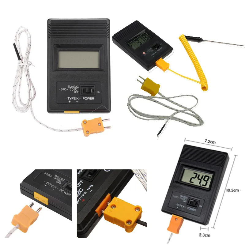 PHONEFIX TM-902C Digital Temperature Meter K Type Thermometer Sensor Thermocouple Probe Detector for mobile phone repair | Инструменты