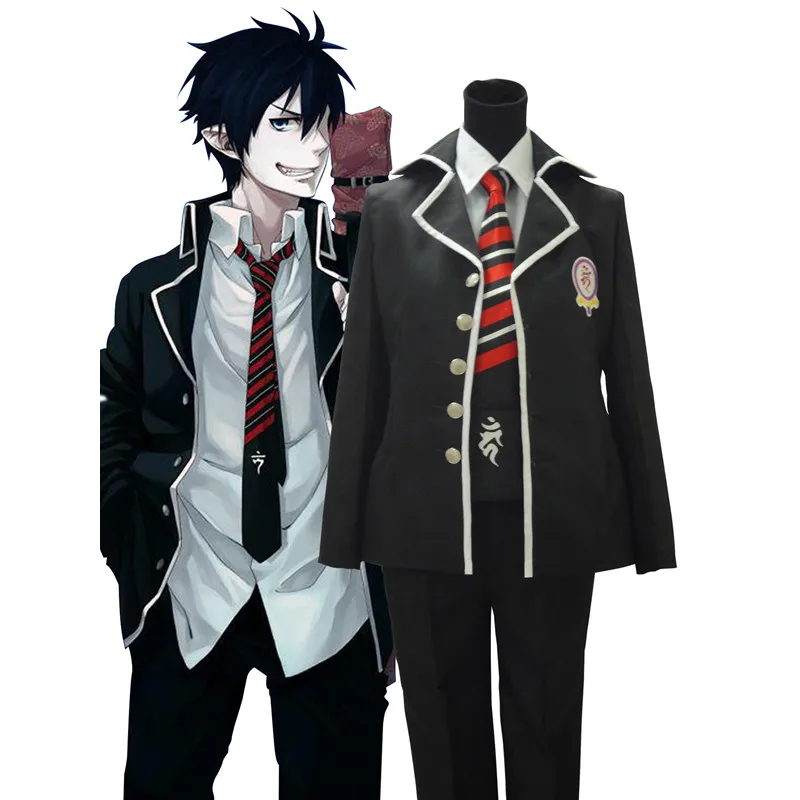 

Синий экзорцист косплей Рин Окумура костюм униформа