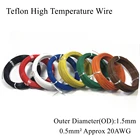 20AWG 0,5 мм квадратный высокотемпературный провод электрический Луженый Олово посеребренный медный кабель PTFE изолированные провода 0.5мм  0.5мм2