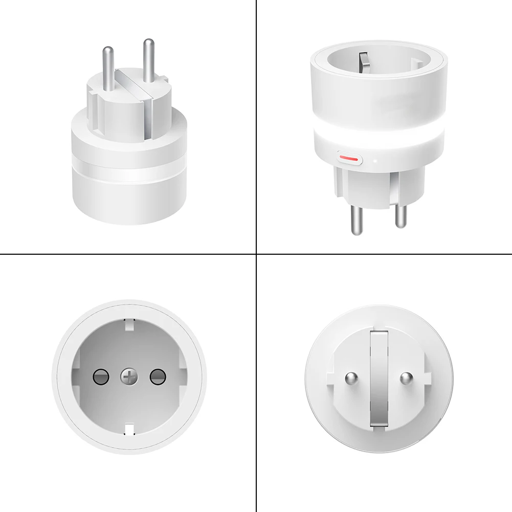 SP10 Smart WIFI Plug With LED Night Lighting Support Connection APP Remote Control Metering Function Voice | Электроника