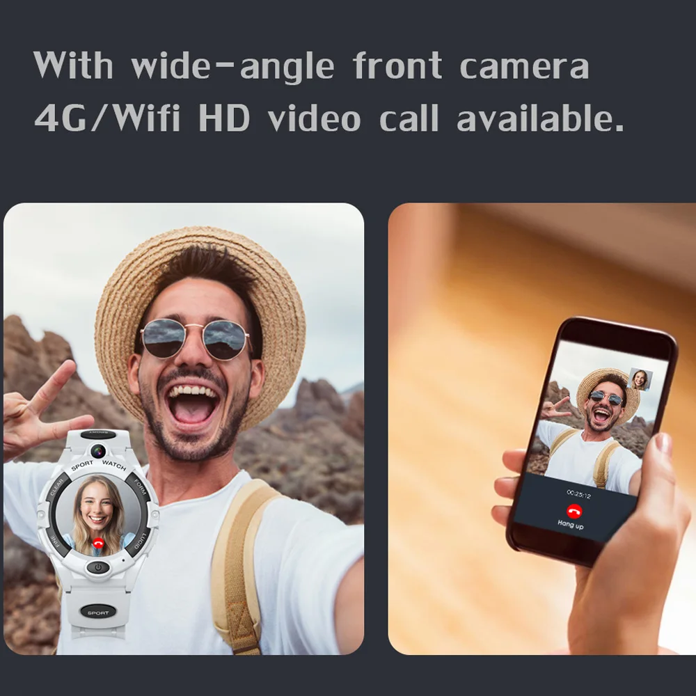 4G Смарт-часы для детей видеозвонки телефон с GPS Wi-Fi трекер шагомер звонок назад