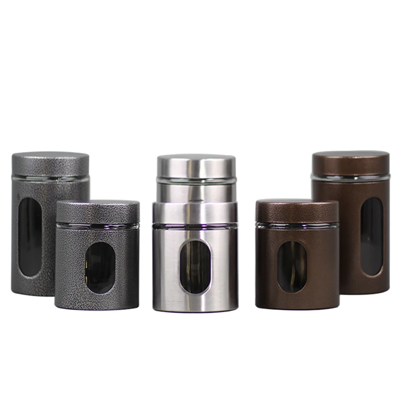 

Контейнер для хранения Xin Jia Yi с окошком, кухонные банки, банка для конфет, контейнер для свечей, чайная коробка, жестяные банки с хорошим упло...