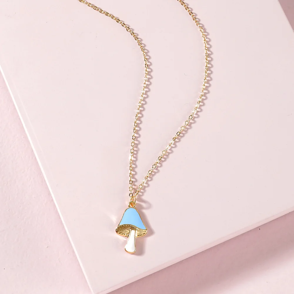 2021 Новый красочными грибами Penddant Цепочки и ожерелья опт|Ожерелья с подвеской| |