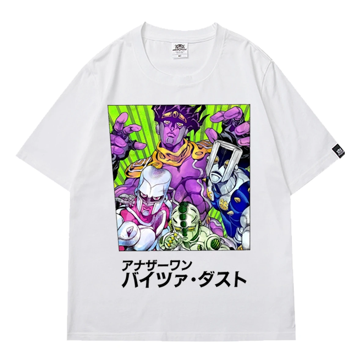 

JoJo Bizarre Adventure Mens Oversized Tshirts Anime Things Street Harajuku Short Sleeve T-shirts Boy Male Summer 2021 Tee Tops