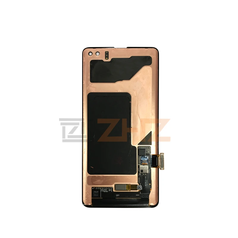 Для samsung Galaxy S10 lcd G973 S10 Plus G975 кодирующий преобразователь сенсорного экрана в сборе с рамкой s10