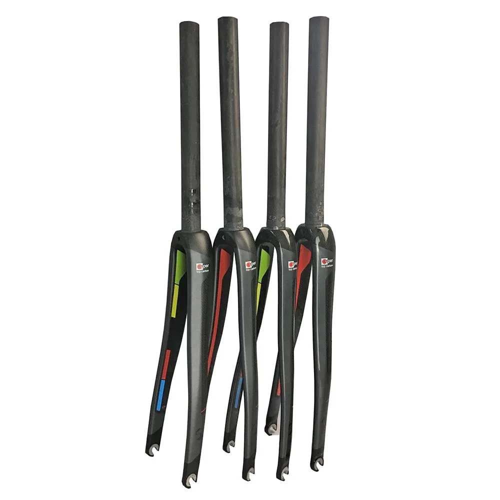 Полностью Карбоновая вилка T800 для дорожного велосипеда задняя фара 1-1/8 700c