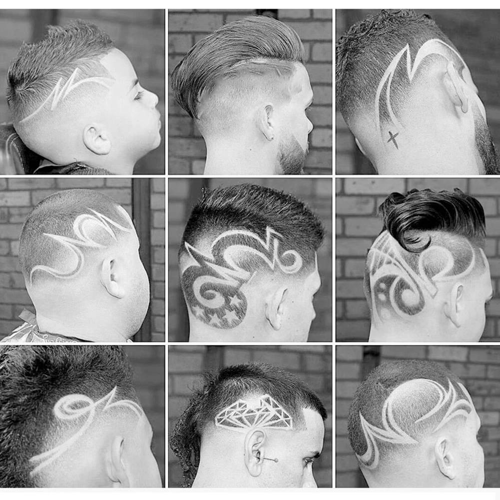 Светодиодный перезаряжаемый портативный триммер для стрижки волос в стиле ретро