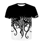 Летняя новая модная футболка с рисунком осьминога, 3D печать, для мужчин и женщин, уличная одежда в стиле хип-хоп, повседневные женские топы с коротким рукавом