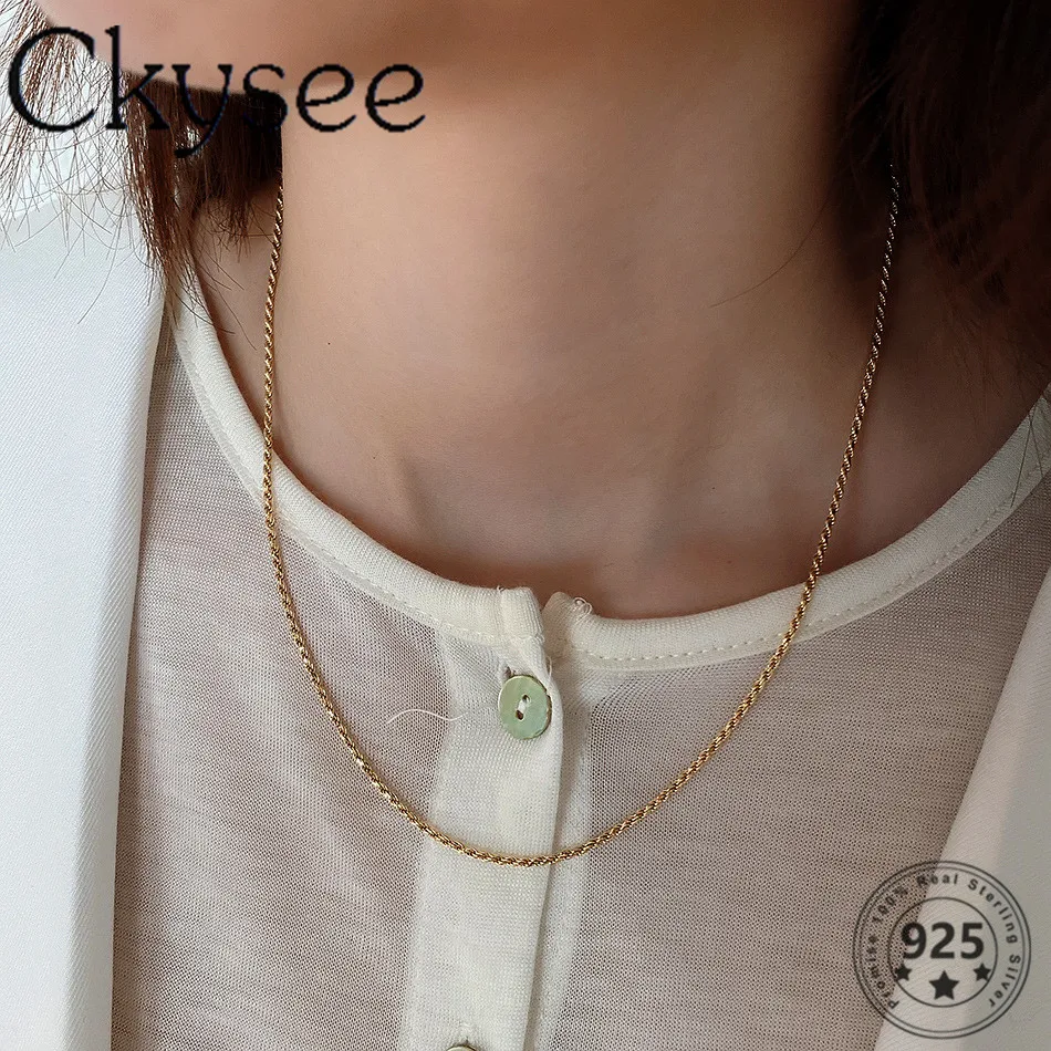 

Женское колье из серебра 925 пробы Ckysee, из серебра 925 пробы
