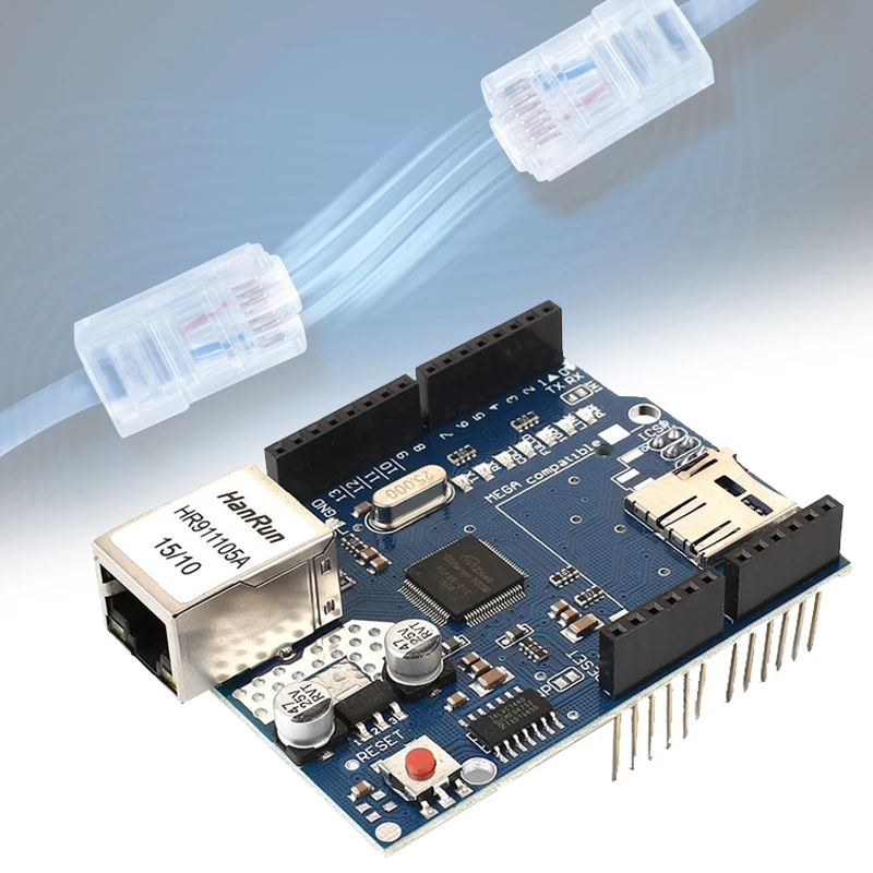 W5100 Mega sd карта Arduino расширение для Ethernet совместимая Sd расширения|Платы расширения|