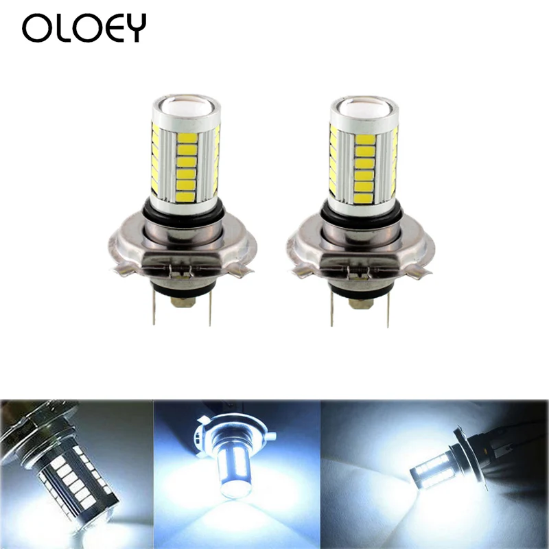 Автомобильные противотуманные фары OLOEY 1 шт./2 шт. H4 5630 33LED 12 В высокой яркости белые