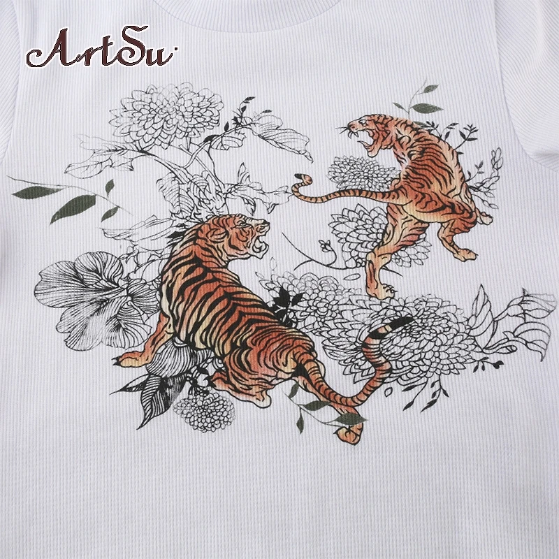 

Artsu Casual Cotton Tshirts Women Black T-Shirt Summer Short Sleeve Crop Top Tshirt Ladies Fashion Tee Shirt Top 61260