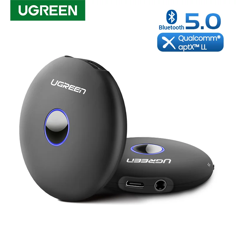 Передатчик и приемник UGREEN Bluetooth 5 0 беспроводной адаптер 2 в 1 3 мм aptX LL с низкой