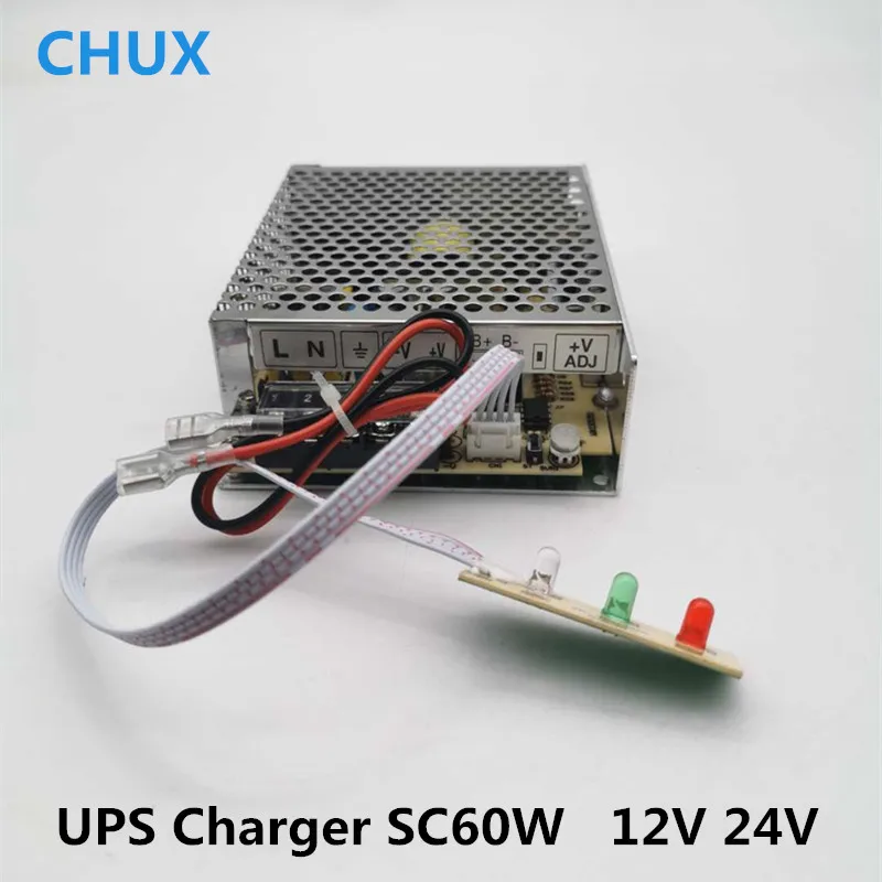 Импульсный источник питания CHUX светодиодный блок 12 В 24 60 Вт SC60W внешний разъем