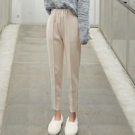 Шерстяные брюки для девочек женские ботильоны Длина 2020 сезон осень-зима новые