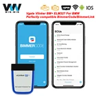 Диагностический сканер Vgate vLinker BM + ELM327 V2.2, для BMW, беспроводной прибор для диагностики автомобиля, BT 4,0, Wi-Fi, OBD 2, ELM 327