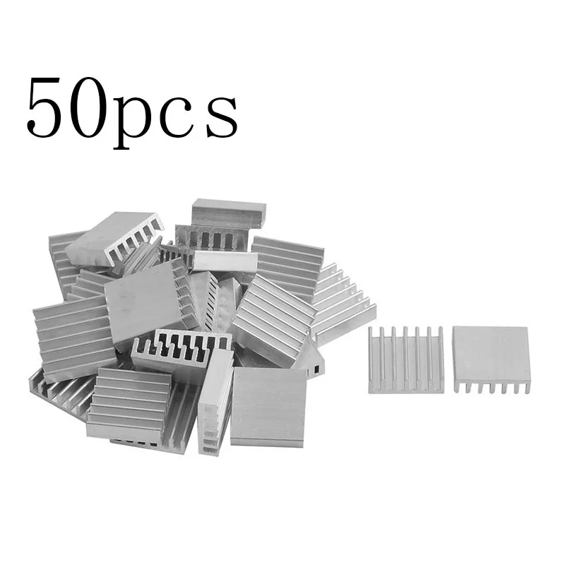 Экструдированный радиатор для электронного чипа 14 х14х6 мм 50 шт.|Кулеры и системы