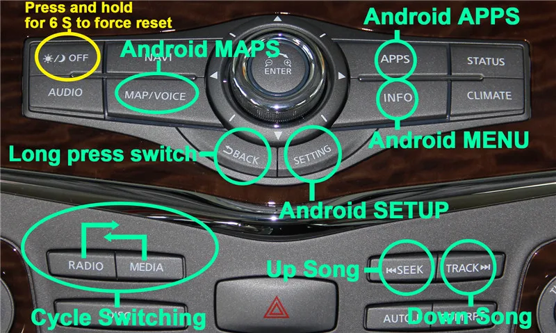 Android 7,1 автомобильный gps-навигатор для Infiniti QX60- года, мультимедийный видео интерфейс для обновления оригинального экрана автомобиля