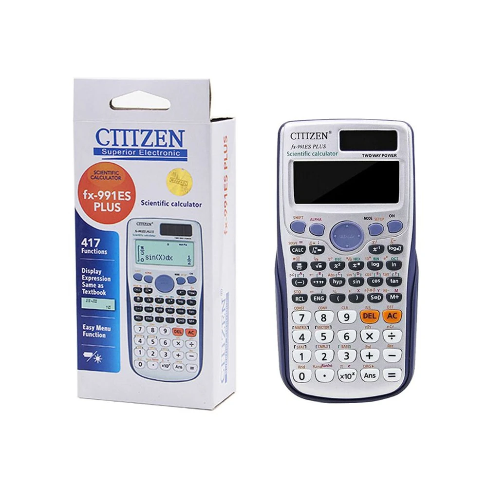 

Calculator Scientific Exam Fx 991es Plus Function Mathematics Math Tool LCD Display School Office Supplies Students Stationery