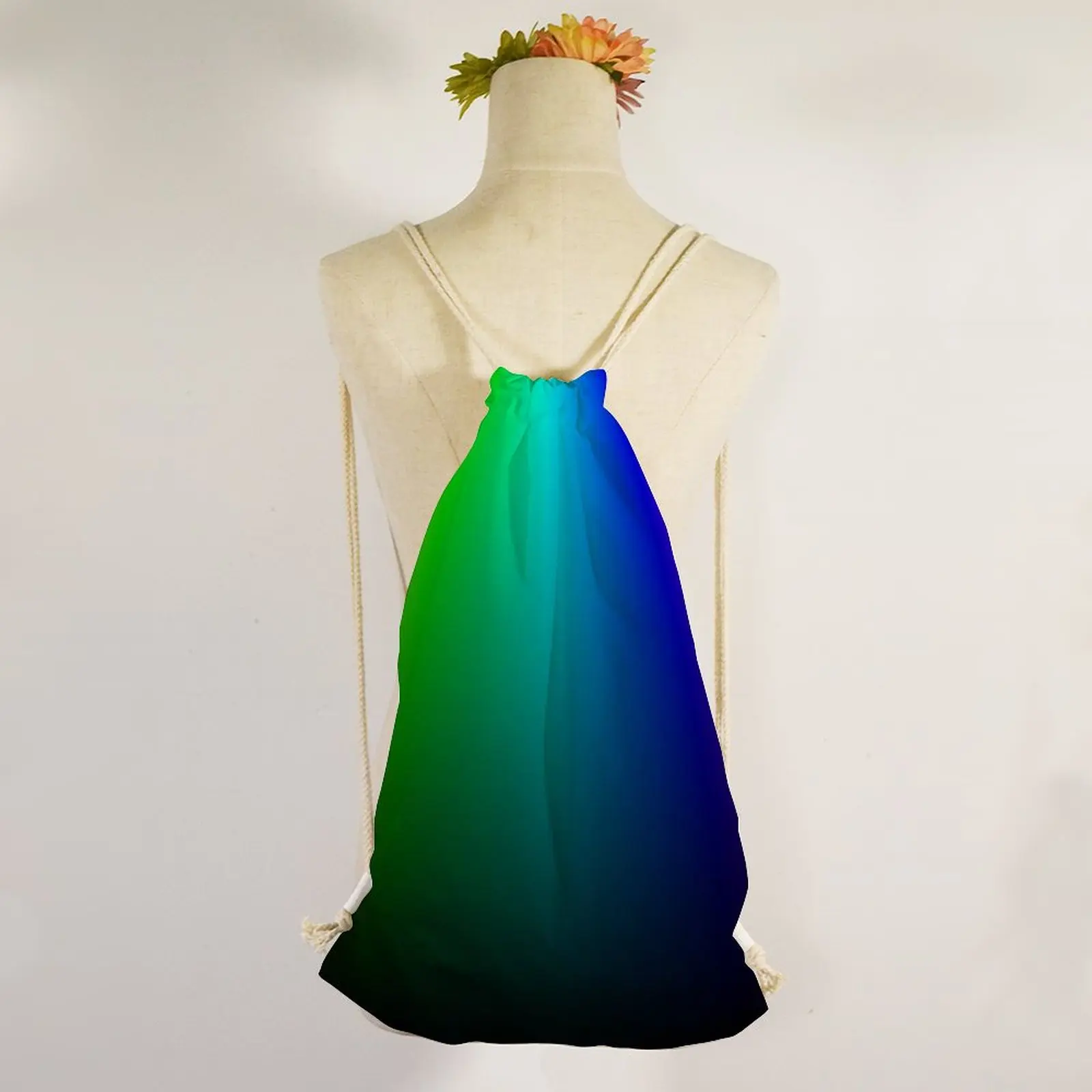 

Canvas Bag Backpack Drawstring Drawstring Pocket Shopping Student Cloth Bag Canvas Drawstring Pocket Drawstring Backpack