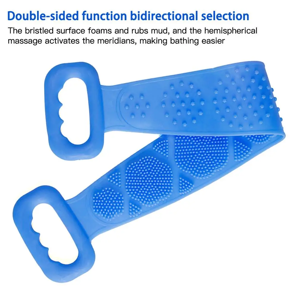 

Magic Silicone Brushes Bath Towels Rubbing Back Mud Peeling Body Massage Shower Extended Scrubber Skin Clean Shower Brushes