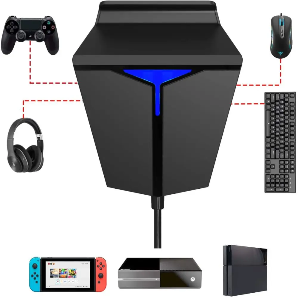 Delta essentials конвертер клавиатуры и мыши PS4/PS3/Nintendo Switch/Xbox One для FPS игр PUBG/Call of Duty