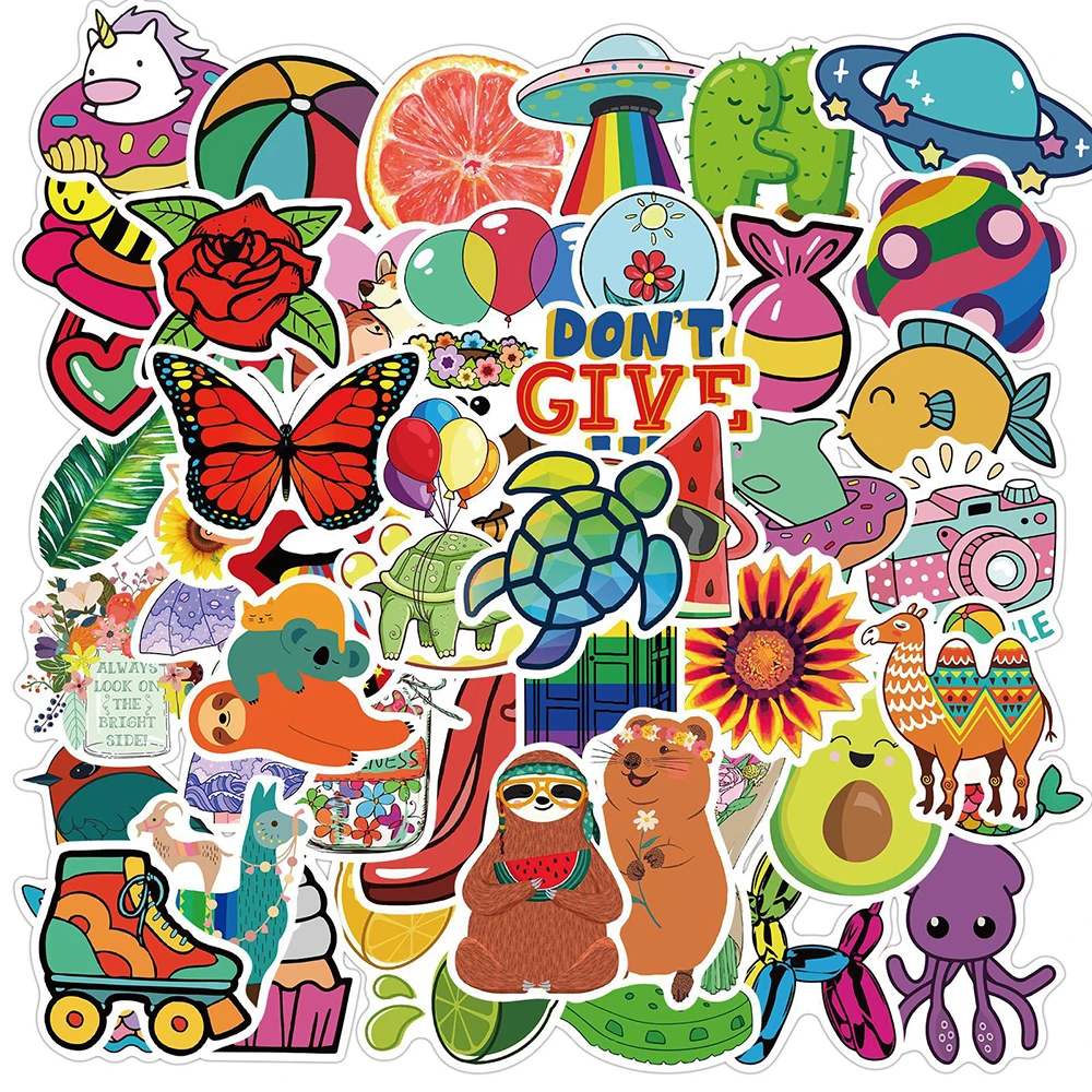 

10/30/50PCS Mixed Cute Cartoon Graffiti Sticker Skateboard Fridge Phone Guitar Travel Motorcycle Waterproof Stickers Decal Toy