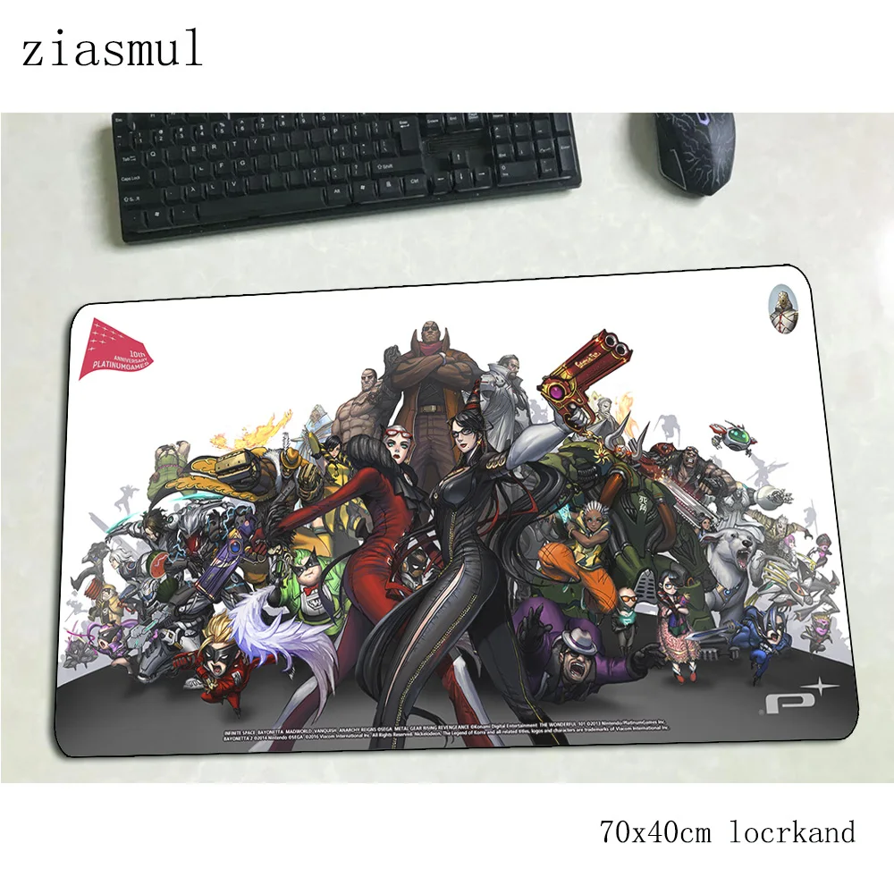 Коврик для мыши bayonetta 700x400x3 мм игровой коврик большой бестселлер Настольный