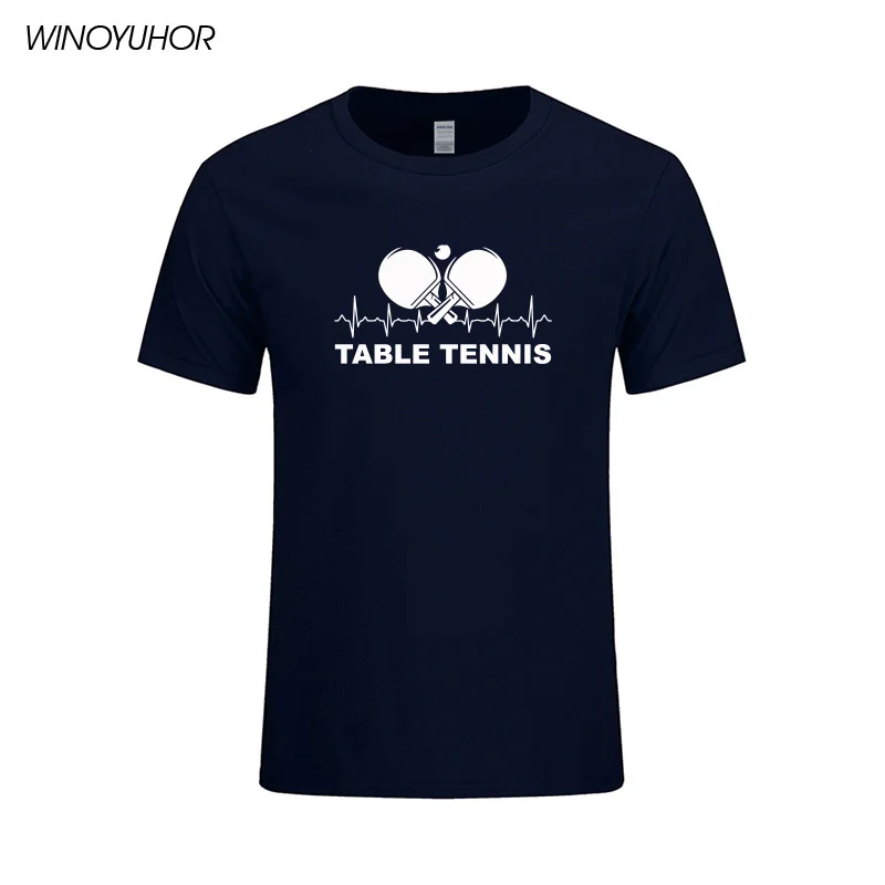 Футболка мужская с принтом сердцебиения за Настольный теннис новинка 2021 летняя