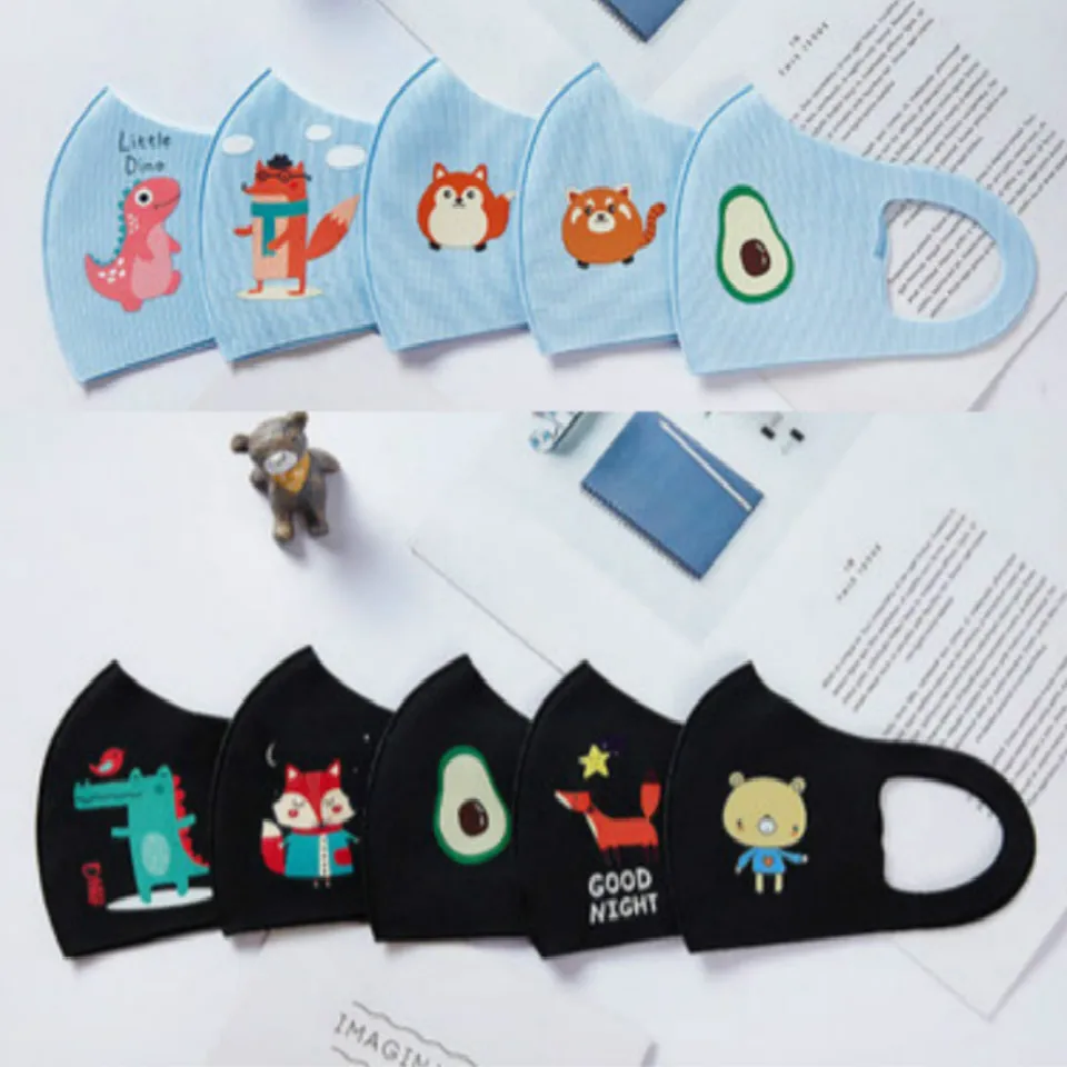 Противопылезащитная детская маска из хлопка милые многоразовые респираторы с