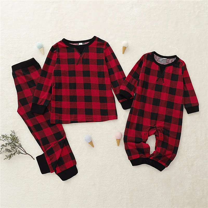 Новинка 2019 года рождественские Семейные пижамы Спортивный костюм комплект