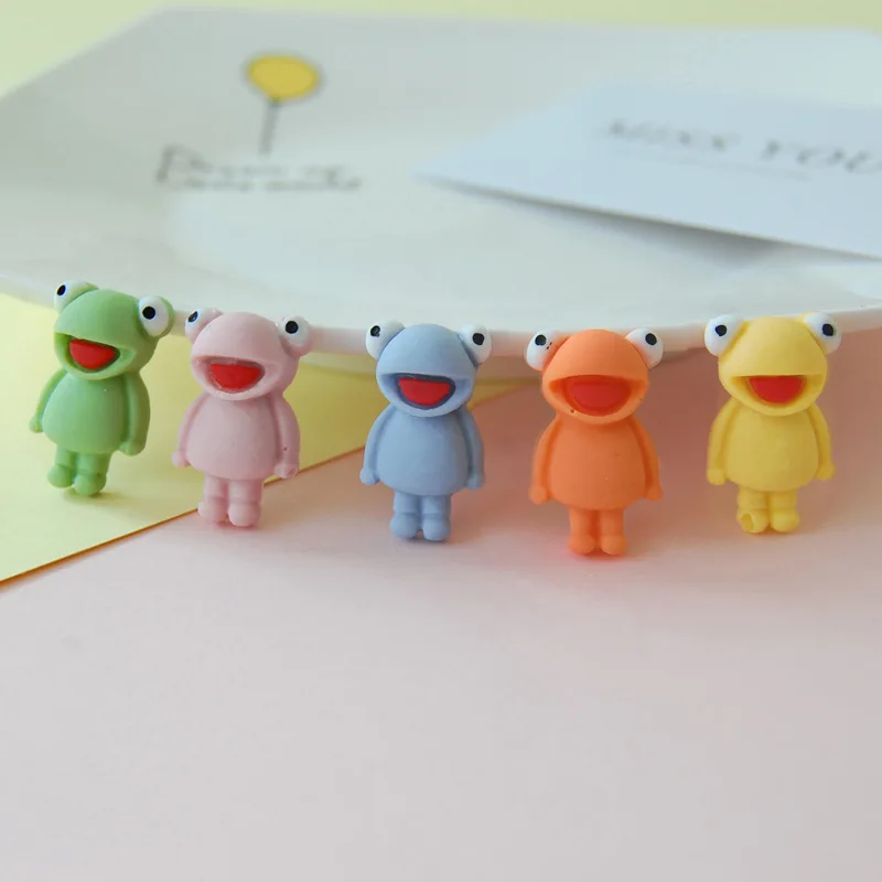 Кабошон 20 шт./лот кавайная мультяшная лягушка с плоским основанием кабошон для