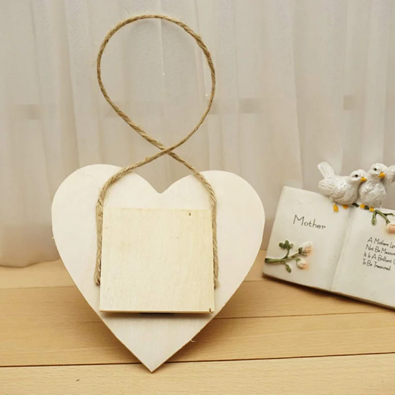 10 шт. DIY деревянная рамка для фотографий висит Бумага изображение держатель