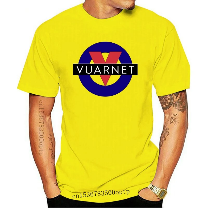 

New VUARNET E LOGO SUNGLASSES FRANCE Men Black White T-shirt Cotton