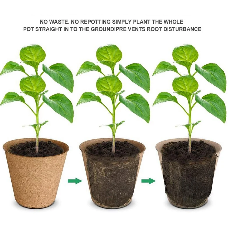 102 пачка торфа горшки для сада поднос рассады 3 дюйма Экологичные органические
