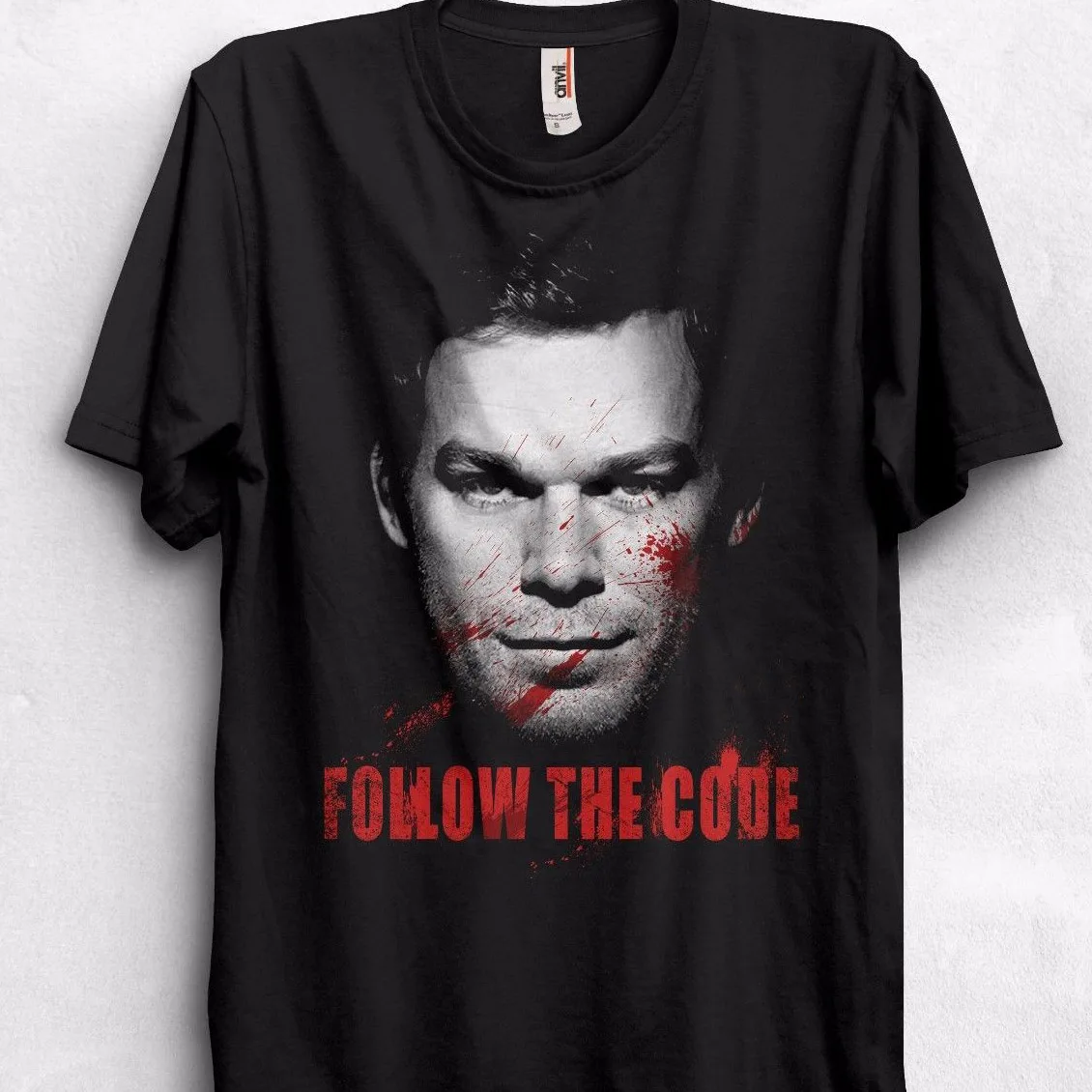 Следуйте коду Футболка Топ Dexter серийный Killer ТВ шоу подарок Crime Mystery Одежда Топы