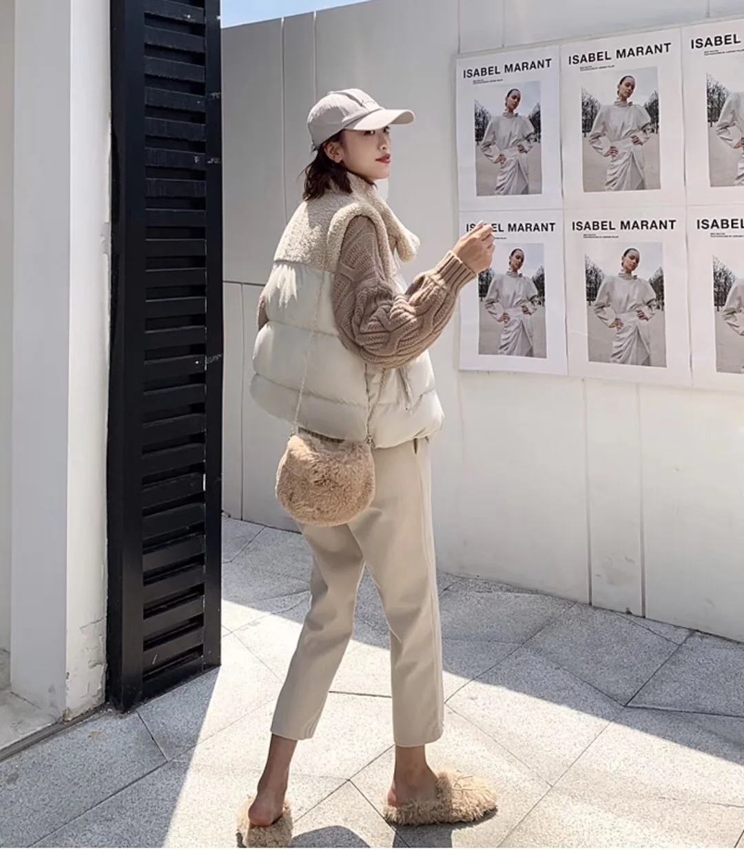 Женский меховой лоскутный жилет 2019 осень и зима короткий из искусственной