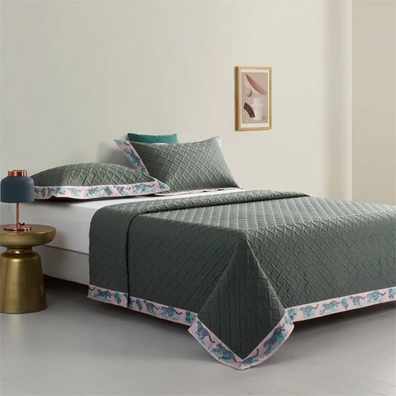 

Luxurious Egyptian Cotton Quilted Bedspread Quilt Sets Sheet Bed Cover