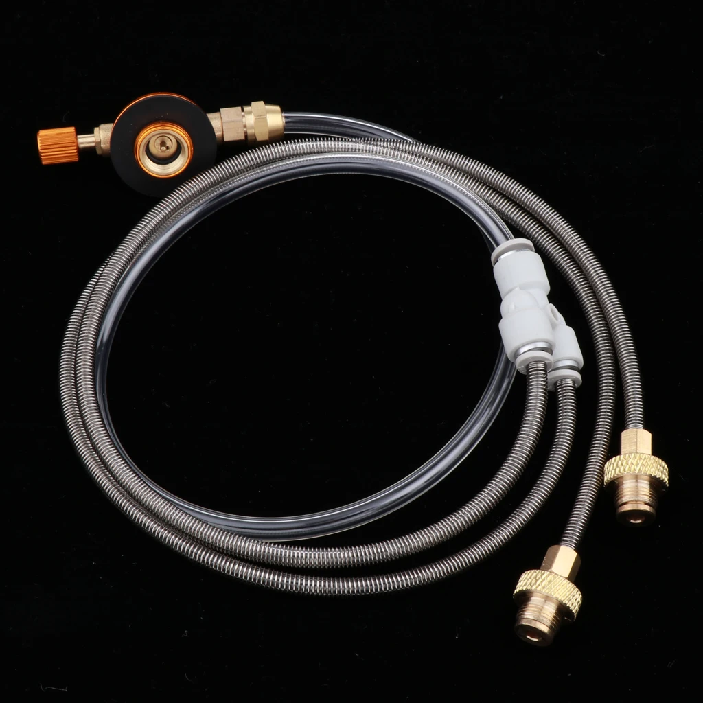 Переходник для исчезана и шланга в сборе Замена 2 шлангов газового баллона