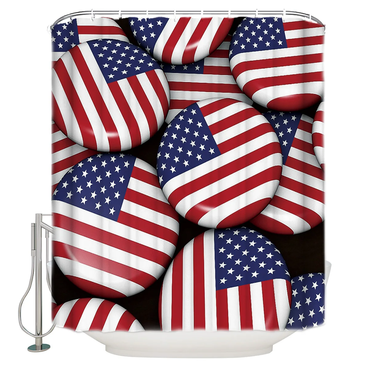 Крышка винной бутылки с американским флагом водонепроницаемая занавеска для