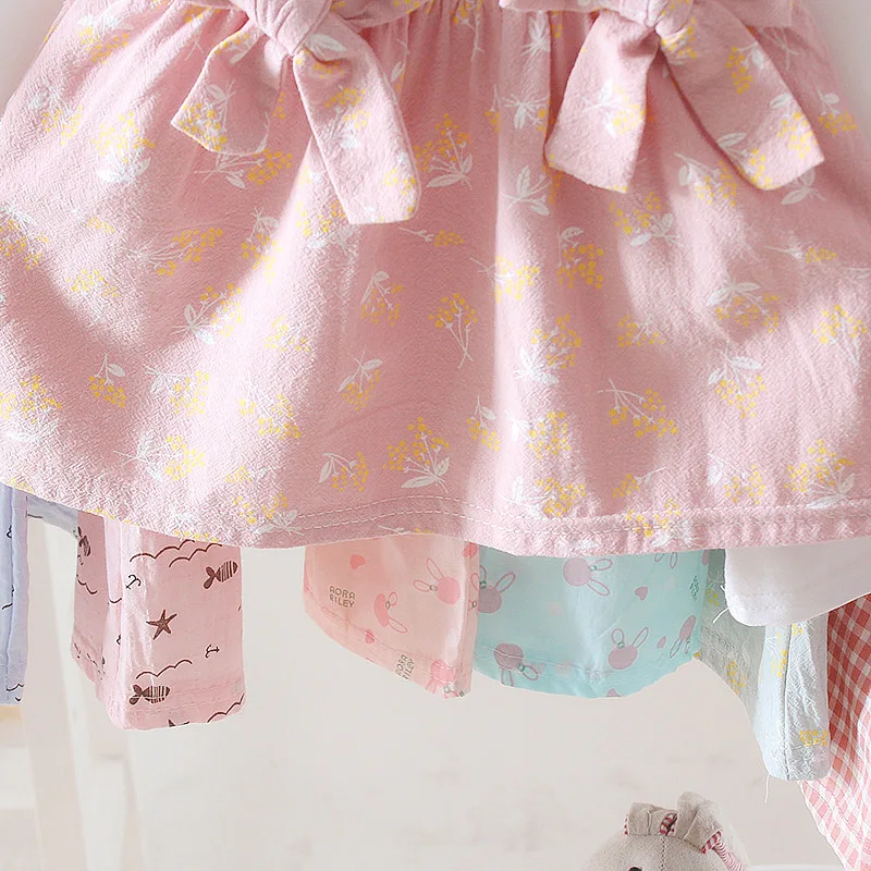 Платье для новорожденных весенняя одежда маленьких девочек розового и зеленого