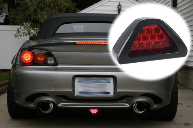

POSSBAY Anti Collision Rear Car Tail Fog Light Auto Brake Parking Lamp Universal Car Warning Light Red 12V Stop Lights