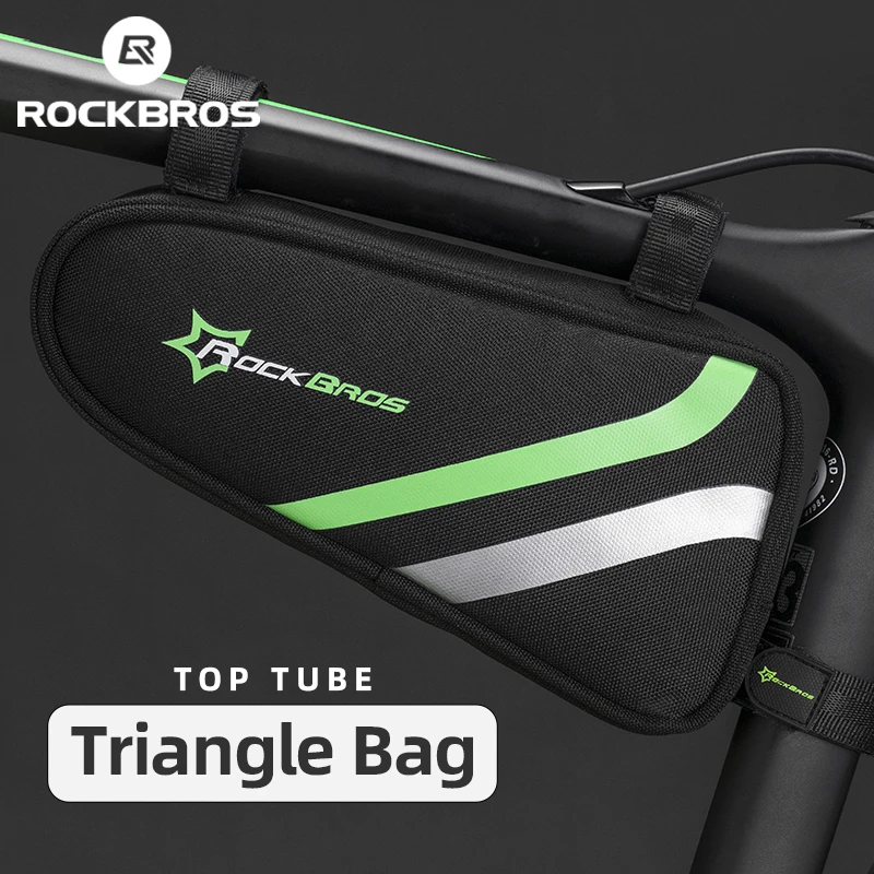 ROCKBROS-bolsa triangular para cuadro de bicicleta de montaña, bolsa para herramientas de...
