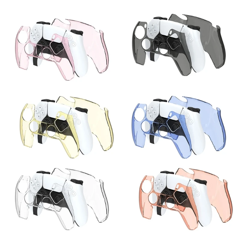 

Игровые аксессуары для геймпада, цветной жесткий прозрачный чехол из поликарбоната, защитный чехол для контроллера Playstation 5 PS5