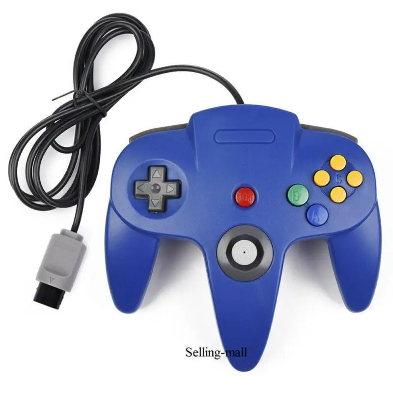 N64 геймпад джойстик игровой коврик длиной проводной для Классический 64 консолей