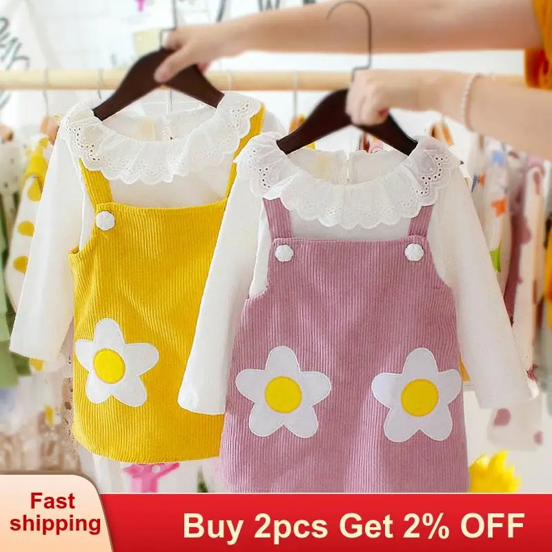 Mayfair/Одежда для девочек Осеннее платье маленьких Свободное пальто с подтяжками